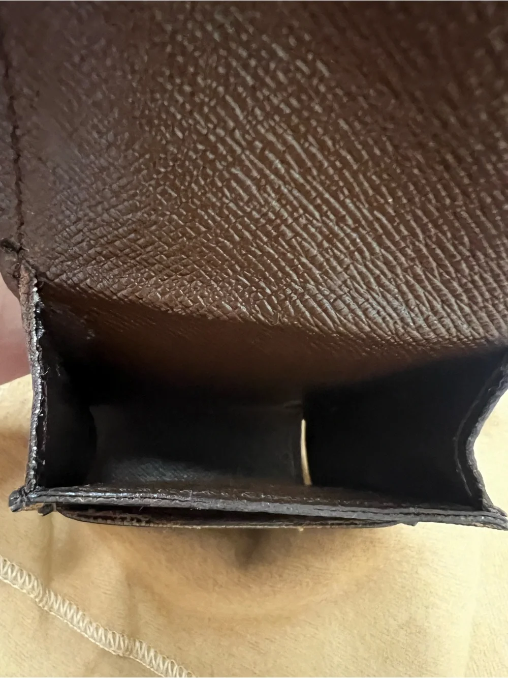 Louis Vuitton Canvas Damier Ebene Cigarette Case with Dustbag
